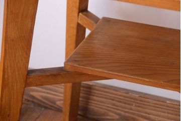 アンティーク家具　和製アンティーク　古いナラ材の小さなサイドテーブル