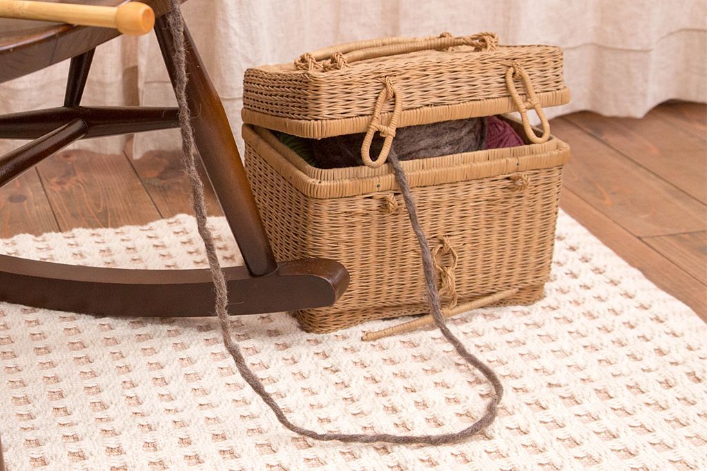 アンティーク雑貨　アンティーク　レトロでかわいいバスケット(2)