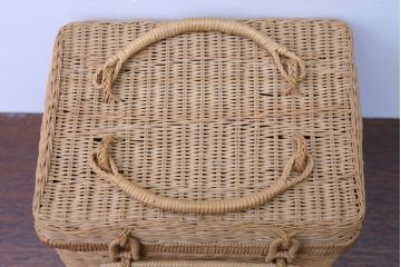 アンティーク雑貨　アンティーク　レトロでかわいいバスケット(2)