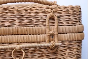 アンティーク雑貨　アンティーク　レトロでかわいいバスケット(2)