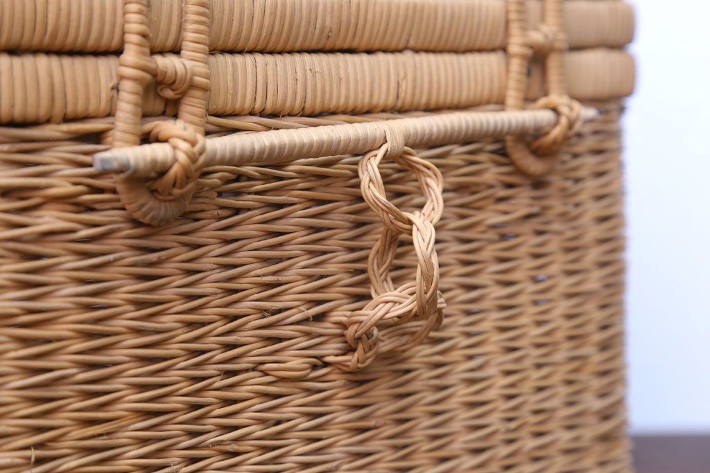 アンティーク雑貨　アンティーク　レトロでかわいいバスケット(2)