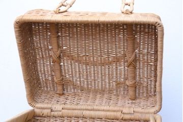 アンティーク雑貨　アンティーク　レトロでかわいいバスケット(2)