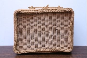 アンティーク雑貨　アンティーク　レトロでかわいいバスケット(2)