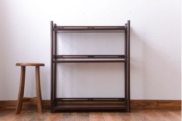 アンティーク家具　古民具・骨董　古い木製のアンティーク飾り棚