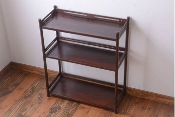 アンティーク家具　古民具・骨董　古い木製のアンティーク飾り棚