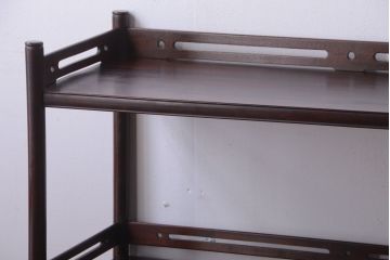 アンティーク家具　古民具・骨董　古い木製のアンティーク飾り棚