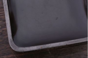 アンティーク雑貨　和製アンティーク　江戸〜明治時代　金蒔絵錫縁小箱(香合?)