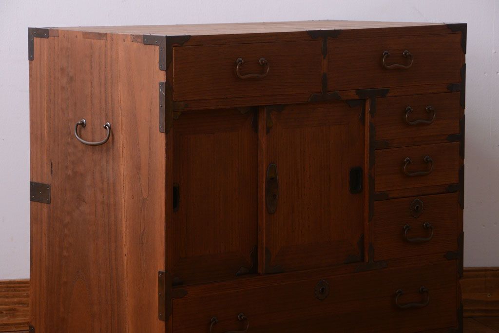 アンティーク家具　和製アンティーク　小物収納におすすめ!総桐材の小箪笥(桐箪笥、桐たんす)