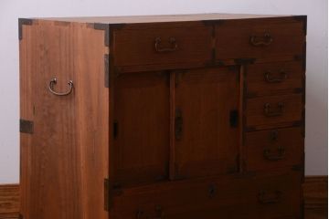 アンティーク家具　和製アンティーク　小物収納におすすめ!総桐材の小箪笥(桐箪笥、桐たんす)