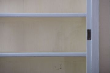 アンティーク家具　アンティーク　ダイヤガラス入り!おしゃれな大きい食器棚(戸棚)