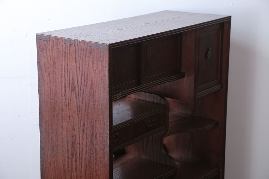 アンティーク家具　和製アンティーク　総桑材!上品な高級収納棚