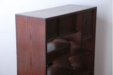 アンティーク家具　和製アンティーク　総桑材!上品な高級収納棚