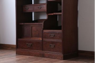 アンティーク家具　和製アンティーク　総桑材!上品な高級収納棚