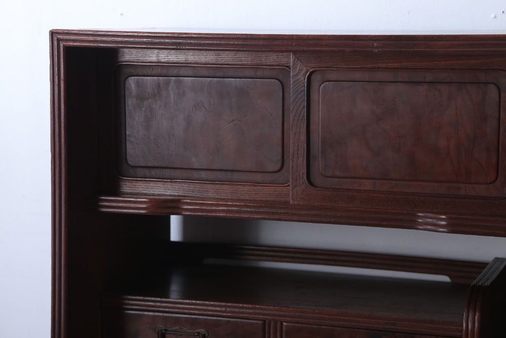 アンティーク家具　和製アンティーク　総桑材!上品な高級収納棚