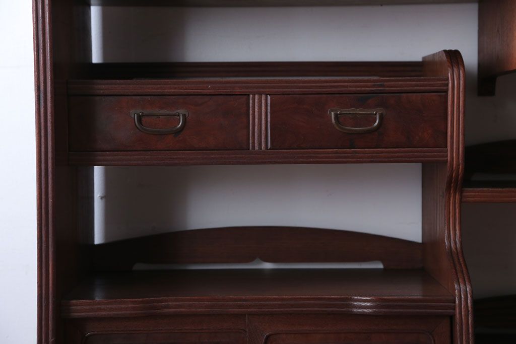 アンティーク家具　和製アンティーク　総桑材!上品な高級収納棚