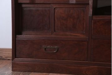 アンティーク家具　和製アンティーク　総桑材!上品な高級収納棚