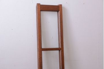 和製アンティーク　珍しい縦型!素通しのゆらゆらガラス戸