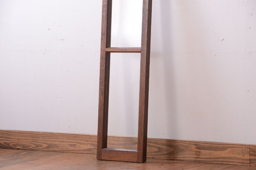 和製アンティーク　珍しい縦型!素通しのゆらゆらガラス戸