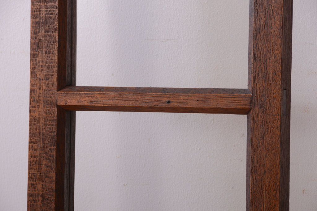 和製アンティーク　珍しい縦型!素通しのゆらゆらガラス戸