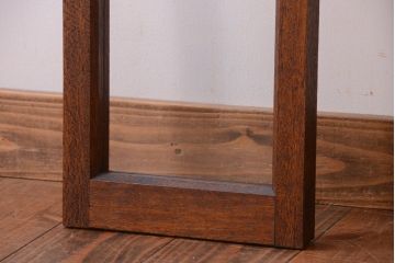 和製アンティーク　珍しい縦型!素通しのゆらゆらガラス戸