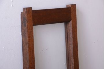 和製アンティーク　珍しい縦型!素通しのゆらゆらガラス戸