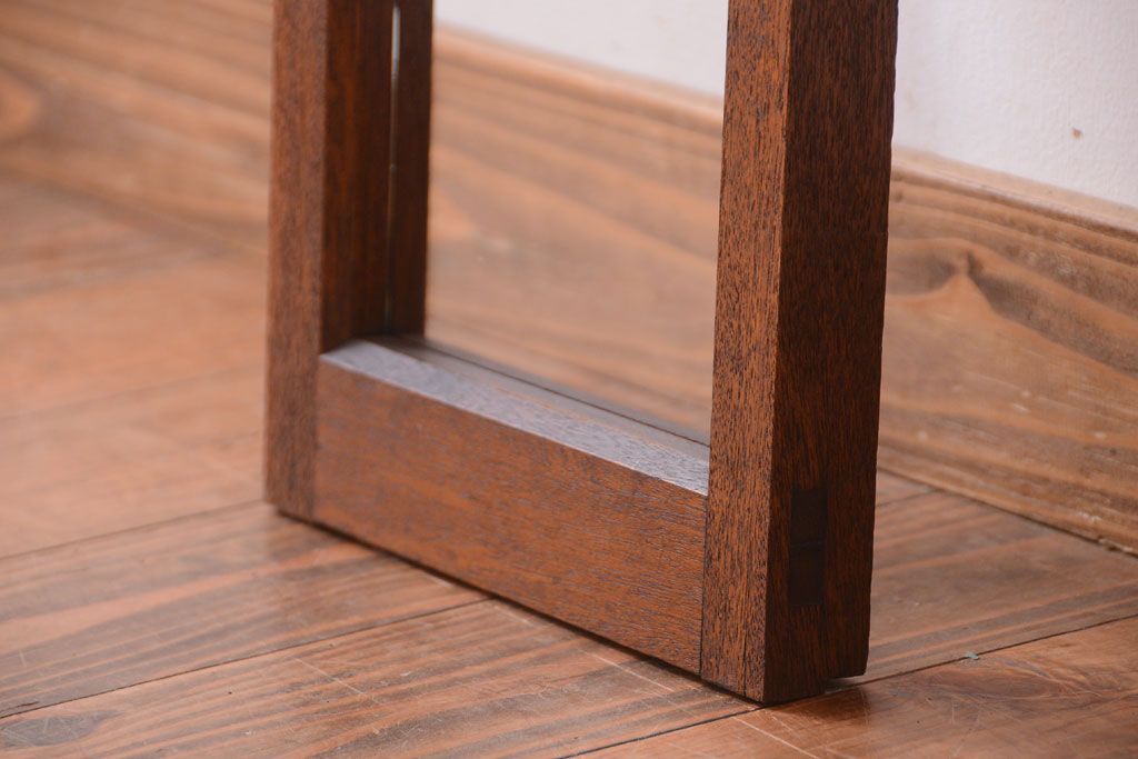 和製アンティーク　珍しい縦型!素通しのゆらゆらガラス戸