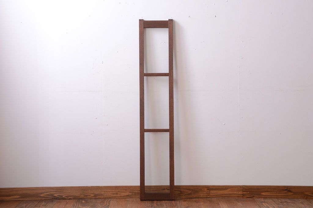 和製アンティーク　珍しい縦型!素通しのゆらゆらガラス戸