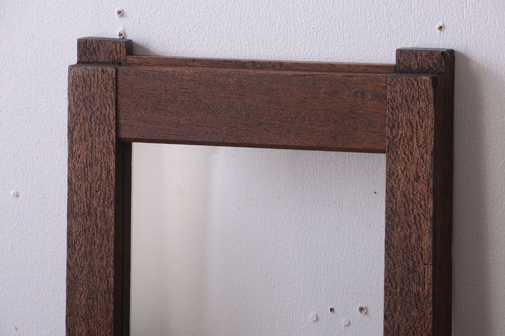 和製アンティーク　珍しい縦型!素通しのゆらゆらガラス戸