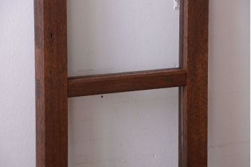 和製アンティーク　珍しい縦型!素通しのゆらゆらガラス戸