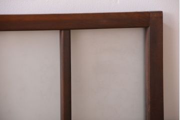 和製アンティーク　珍しいサイズ!横長のすりガラス引き戸2枚セット(1)