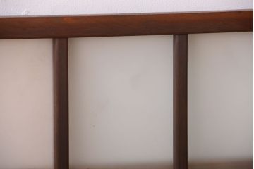 和製アンティーク　珍しいサイズ!横長のすりガラス引き戸2枚セット(1)