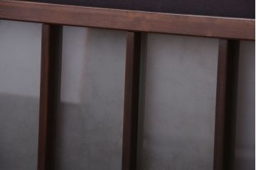 和製アンティーク　珍しいサイズ!横長のすりガラス引き戸2枚セット(1)