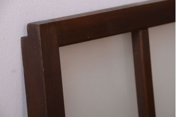 和製アンティーク　珍しいサイズ!横長のすりガラス引き戸