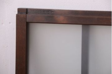 和製アンティーク　珍しいサイズ!横長のすりガラス引き戸