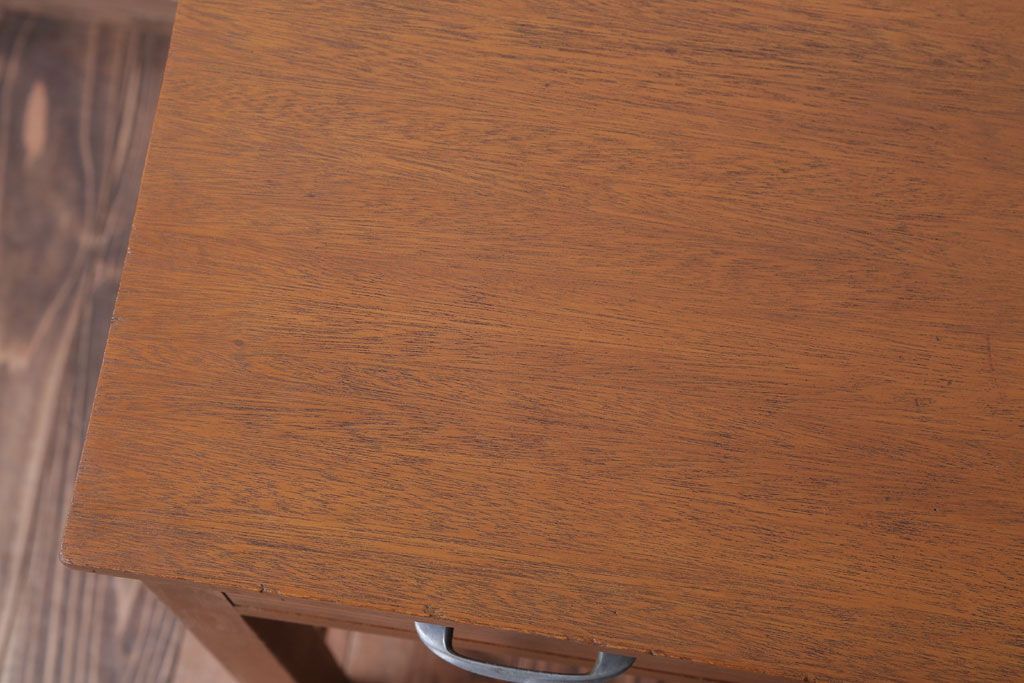 レトロ家具　昭和レトロ　引き出し2杯付き!シンプルなアンティーク平机