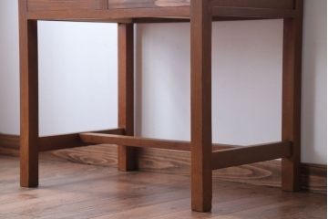 レトロ家具　昭和レトロ　引き出し2杯付き!シンプルなアンティーク平机