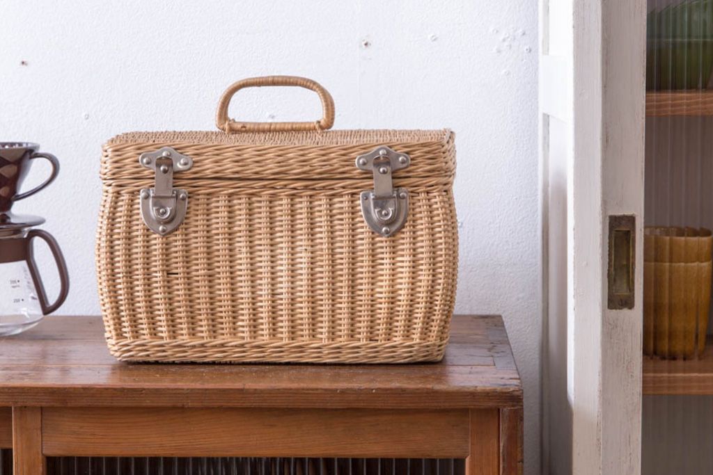 アンティーク雑貨　アンティーク　レトロでかわいいバスケット(1)