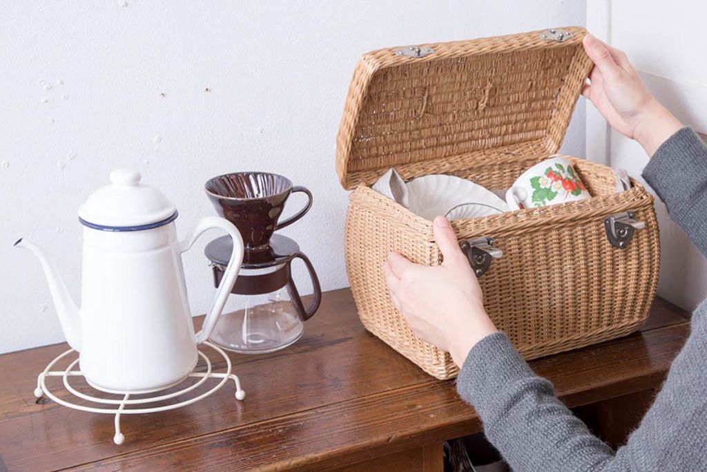 アンティーク雑貨　アンティーク　レトロでかわいいバスケット(1)