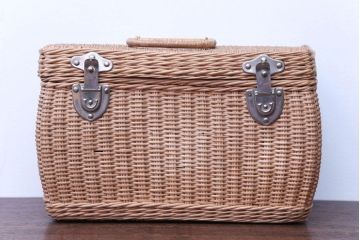 アンティーク雑貨　アンティーク　レトロでかわいいバスケット(1)