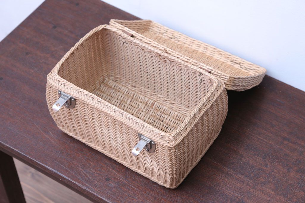 アンティーク雑貨　アンティーク　レトロでかわいいバスケット(1)