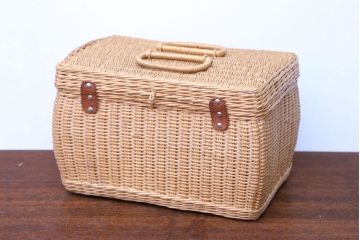 アンティーク雑貨　アンティーク　レトロでかわいいバスケット(1)