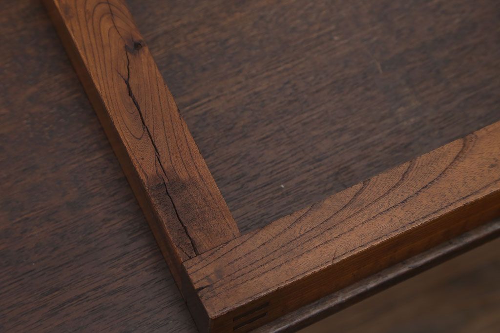 アンティーク雑貨　古民具・骨董　古い木製のアンティーク炉縁