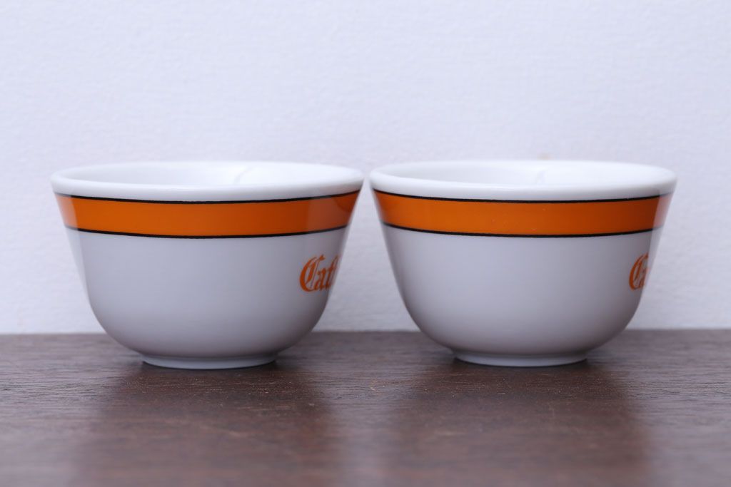 アンティーク雑貨　イタリアRichard Ginori(リチャードジノリ)　Caffe Greco(カフェグレコ)　カップ&ソーサー4客セット