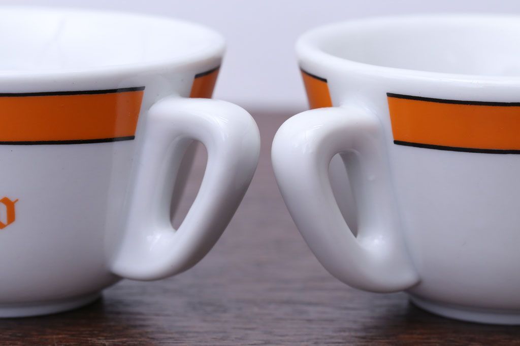 アンティーク雑貨　イタリアRichard Ginori(リチャードジノリ)　Caffe Greco(カフェグレコ)　カップ&ソーサー4客セット