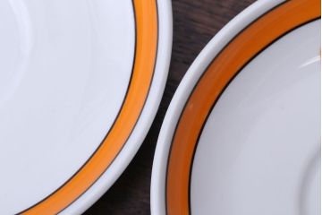 アンティーク雑貨　イタリアRichard Ginori(リチャードジノリ)　Caffe Greco(カフェグレコ)　カップ&ソーサー4客セット