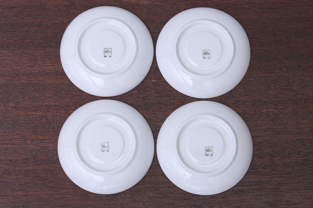 アンティーク雑貨　イタリアRichard Ginori(リチャードジノリ)　Caffe Greco(カフェグレコ)　カップ&ソーサー4客セット