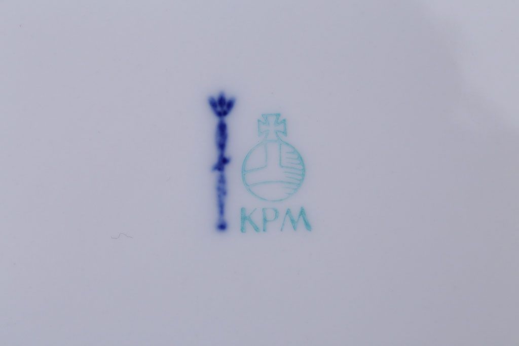 アンティーク雑貨　KPM Berlin(ベルリン王立磁器製陶所)　カップ&ソーサー・ケーキ皿