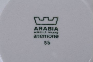 アンティーク雑貨　北欧フィンランド　アラビア(ARABIA)アネモネ・カップ&ソーサー2客セット