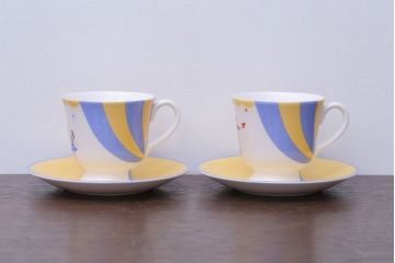 アンティーク雑貨　HERMES(エルメス)　CIRCUS(サーカス)　カップ&ソーサー2客セット