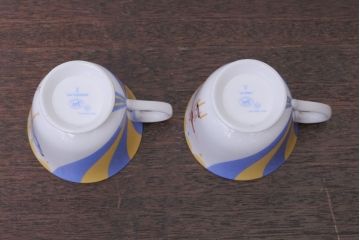 アンティーク雑貨　HERMES(エルメス)　CIRCUS(サーカス)　カップ&ソーサー2客セット